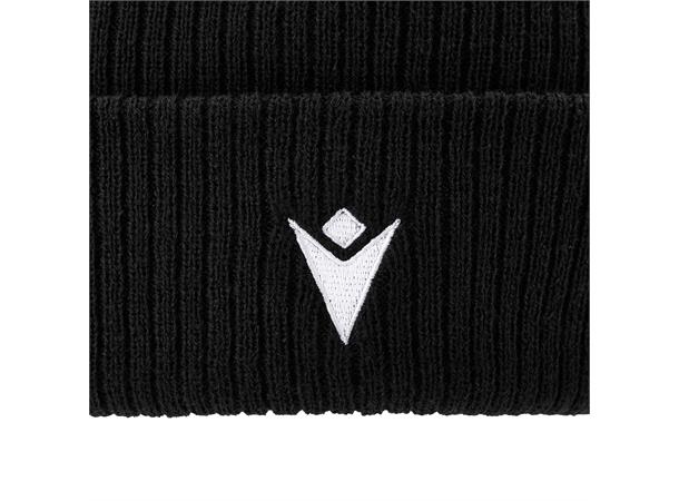 Zima Beanie BLK JR Ribbestrikket lue med oppkant 