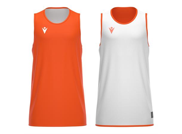 X500 Basket Shirt ORA/WHT XL Vendbar teknisk basketdrakt - Unisex 